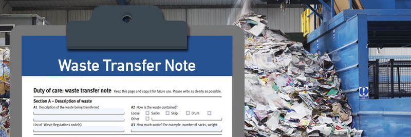 Waste transfer note