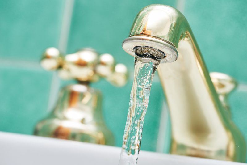 Running water tap could easily become a legionella hotbed.