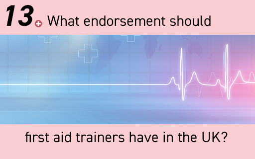 first aid training question 13