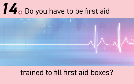 first aid training question 14