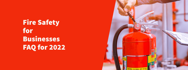 Blog title with red background and picture of a fire extinguisher