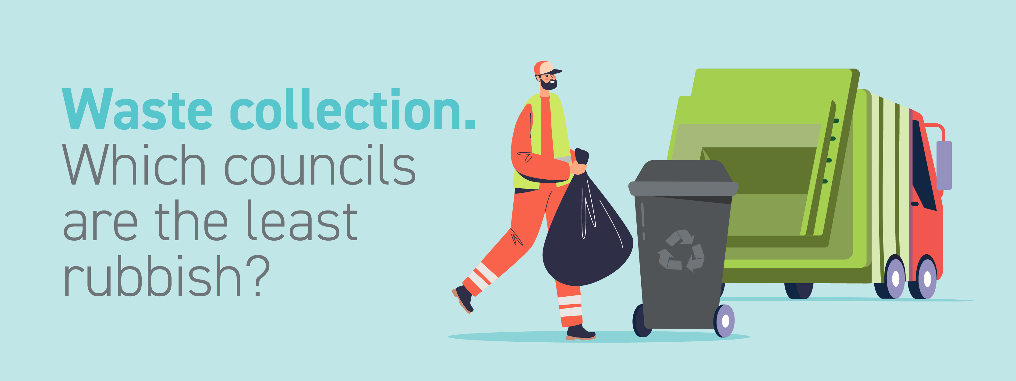 A blog banner with the title and an image of a waste collector.