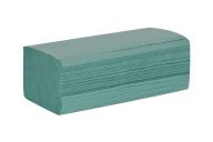 Essentials Interleaf Green Hand Towel 1 Ply (Case of 18)