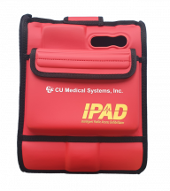 red carry case for the ipad saver defibrillator 