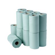 Paper Wiper Roll 1ply Green 76m (Case of 16)