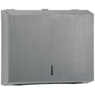 Brushed Stainless Steel Half Size Hand Towel Dispenser