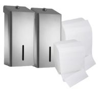 C21 Silver Bulk Pack Dispenser (Pack of 2) & Toilet Tissue Bundle
