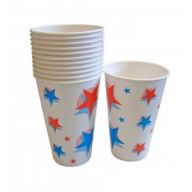 12oz Printed Waxed Paper Cold Drink Cups - Case of 2000