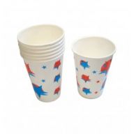 16oz Printed Waxed Paper Cold Drink Cups - Case of 1000
