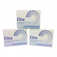 3 boxes of Elise slimline sanitary towels with wings