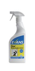 Evans Clear Glass Cleaner - 750ml 