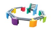 Multicoloured Learning Curve and Teachers Chair
