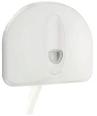 C21 White ABS Jumbo Toilet Roll Dispenser