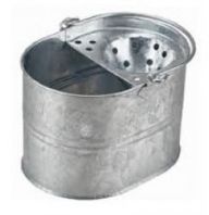 Galvanised Metal Mop Bucket Sieve Wringer 10 Litre