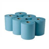 PHS Autocut Blue Hand Towel Roll 1 Ply Refill (Case of 6)