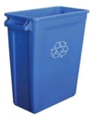 87L Slim Bin Recycling Bin with Vent (Blue)