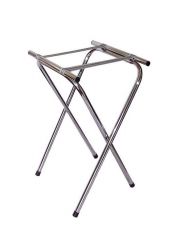 Fold-Away Tray Stand in Chrome