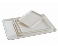 Food Display Tray- White ABS (300 x 215mm) (10 pack)