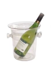 Acrylic Wine Coolers in Clear Silver or Black 7 pint