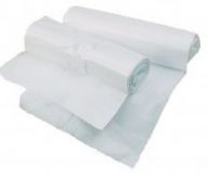 White Pedal Bin Liners for 10-20 Litre Bins - Roll of 40 Bags (Case of 200)
