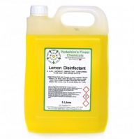 5 Litre container of Yorkshire's Finest Chemicals Lemon Disinfectant