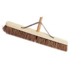 Natural Coco Broom 24" with 48" Handle & Stay