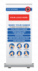 Wash Your Hands Full Colour Pop Up Banner (2100 x 850mm)