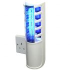 Arc Plug-in Fly Killer in White with a Standard Lamp