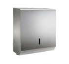 Synergise C-Fold or Multifold Hand Towel Dispenser in Brushed Steel